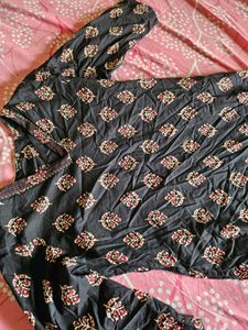 Soch Printed Black Kurta Women🖤