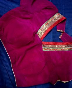 Navratri Women's Embroidered Silk Blouse