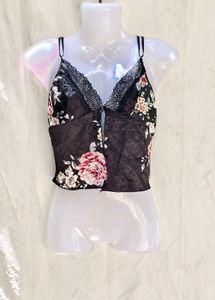 I. Floral Print Camisole Top
