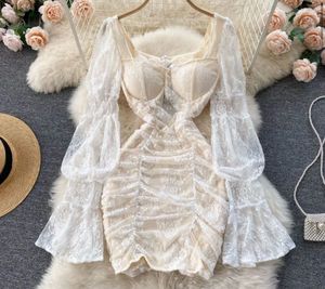 lace mini summer dress