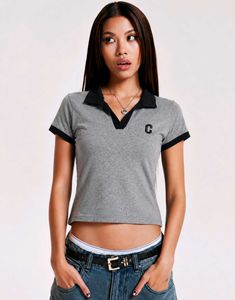 Grey Collared T-Shirt