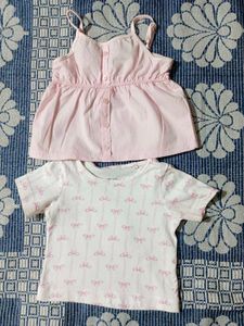 Cute Girl's Top & T-Shirt Set