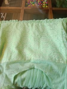 Lime Green Embellished Anarkali Dress