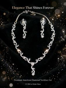 Stunning American Diamond Necklace Set