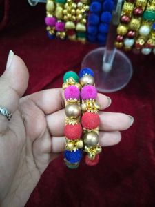 Vibrant Thread Bangles Set ( combo of 4 for 200)