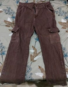 Brown Cargo Jeans