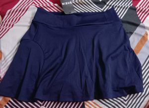 30 size Navy Blue Flared Mini Skort