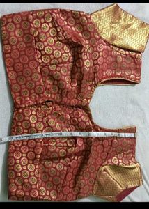 Stunning Red &amp; Gold Silk Saree