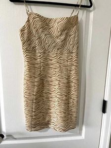 Stylish Zebra Print Mini Dress