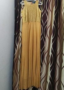 GAS Gold Sequin Tank Top