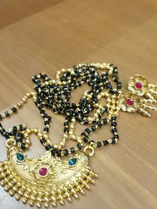 Brand New Unused Traditional Gold Mangalsutra Set