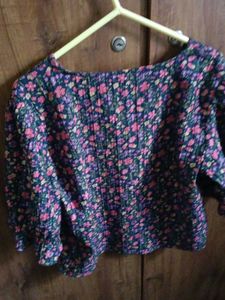 Floral Print Button-Up Blouse