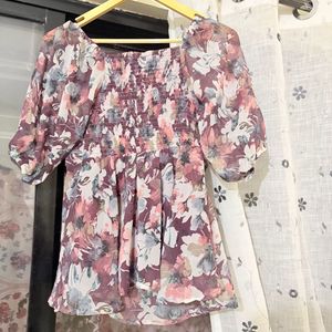 Floral padded top (Not used)
