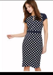 Chic Polka Dot Midi Dress
