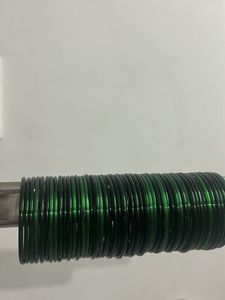 Stackable Emerald Green Glass Bangles