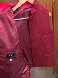 🆕Men's Red Nehru Jacket