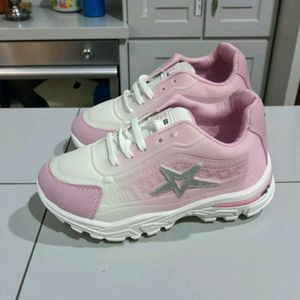 Pink &amp; White Sports Shoes