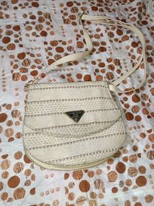 Chic Straw Crossbody Bag