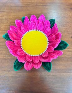 Vibrant Pink Flower Showpiece