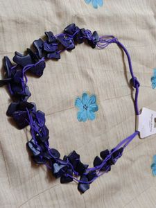 Unique Purple Beaded Necklace