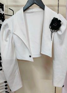 Chic White Dress &amp; Jacket Set