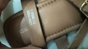 Brown Square Toe Flat Sandals