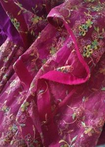 Stunning Maroon Embroidered Gown