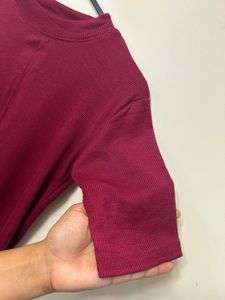 Maroon Casual Top