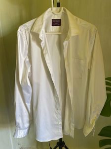 Classic White Button-Up Shirt