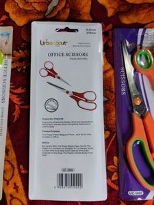 2 pcs Big And Small Stainless Steel Scissors