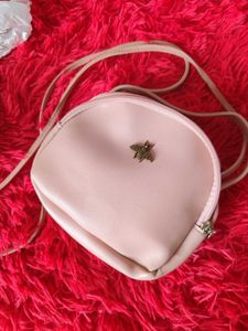 Cute Pink Bee mini Crossbody Bag