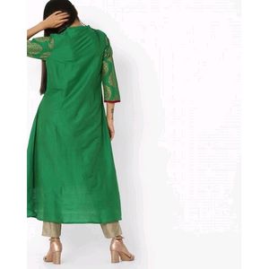 Rangmanch by Pantaloons - Printed Kurta with Asymmetrical Hemline