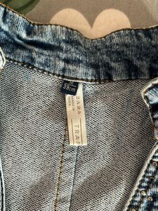 Zara Denim Embellished Vest