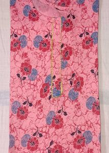 Pink Floral Kurta