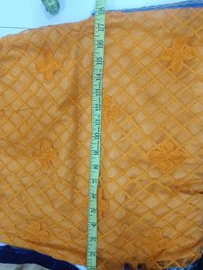 Beautiful Orange &amp; Blue Kurta Set