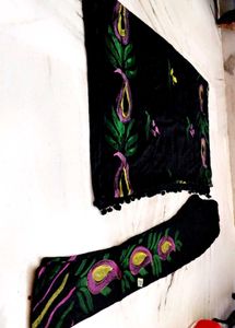 Trendy Hand-painted Legging With Dupatta