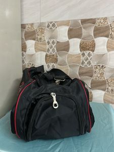 Black HuaMei Fitness Duffle Bag