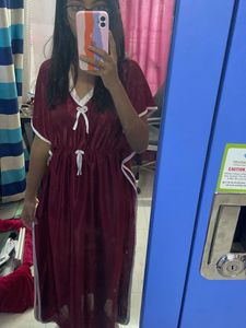 Maroon Night Suit