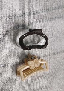White Hair Clips - Pack of 2