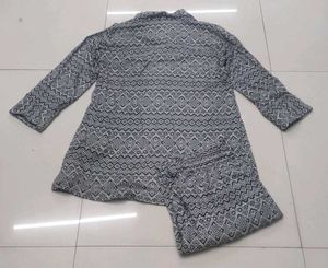 Patterned Shirt Dress