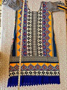 Vibrant Ethnic Kurta Set with Pants