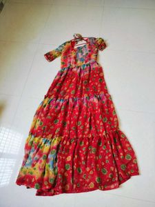 Colorful Ethnic Freel Maxi Dress