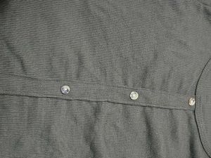 Olive Green Ribbed Button-Up Top