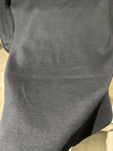 Black Ribbed Crew Neck T-Shirt