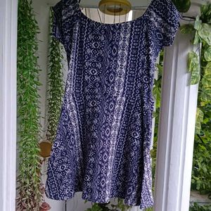 Boho Print A-Line Mini Dress