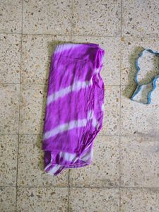 Purple Bandhani Kurta Set with Dupatta
