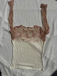 Sheer Lace Long Sleeve Top