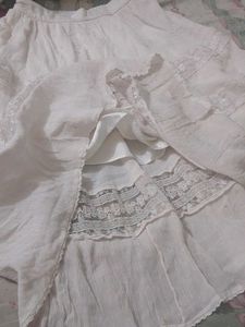 Lace Trimmed Skirt(stretches till 38-40 inche