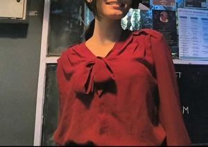 Chic Red Bow top