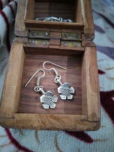 COMBO OF GERMAN SILVER CUTE EARRINGS